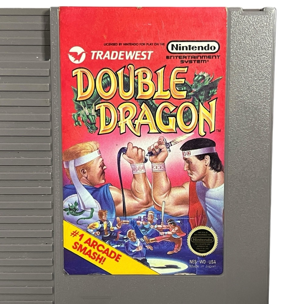 Double Dragon (Nintendo NES, 1988) Video Game Cartridge Tradewest - Picture 2 of 9